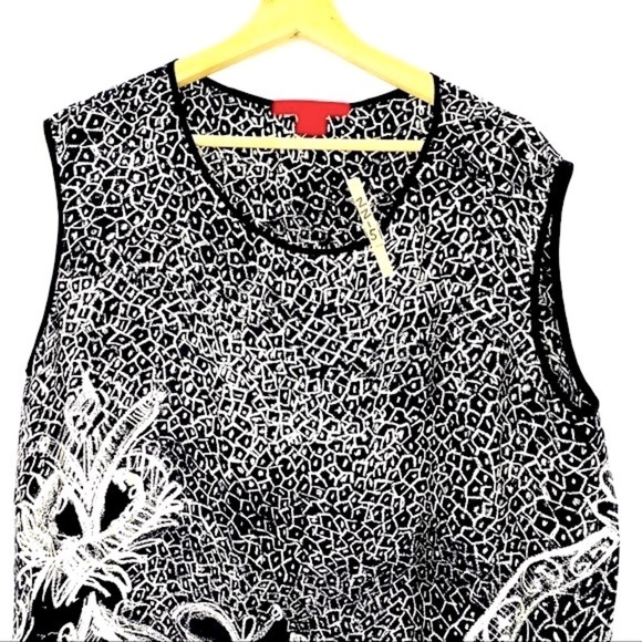 Shamask 100% Silk Caftan Art-To-Wear Allover Print Sheath - Picture 8 of 13